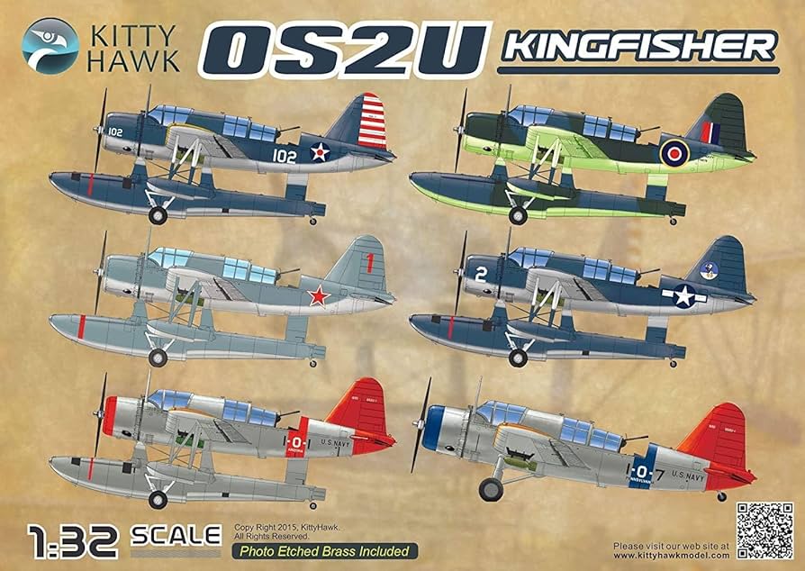 Kitty Hawk Model 1/32 OS2U Kingfisher Plastic Model KH32016